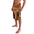 Samoa Siapo Motif and Tapa Pattern Half Style Lavalava Yellow Color