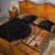 Samoa Siapo Motif and Tapa Pattern Half Style Quilt Bed Set Yellow Color