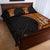 Samoa Siapo Motif and Tapa Pattern Half Style Quilt Bed Set Yellow Color