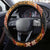 Samoa Siapo Motif and Tapa Pattern Half Style Steering Wheel Cover Yellow Color