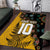 Custom New Zealand and Australia Rugby Area Rug Maori Warrior With Aboriginal Version