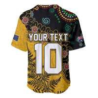 Custom New Zealand and Australia Rugby Baseball Jersey Maori Warrior With Aboriginal Version LT03 - Polynesian Pride