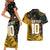 Custom New Zealand and Australia Rugby Couples Matching Short Sleeve Bodycon Dress and Hawaiian Shirt Maori Warrior With Aboriginal Version