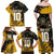 Custom New Zealand and Australia Rugby Family Matching Off Shoulder Maxi Dress and Hawaiian Shirt Maori Warrior With Aboriginal Version