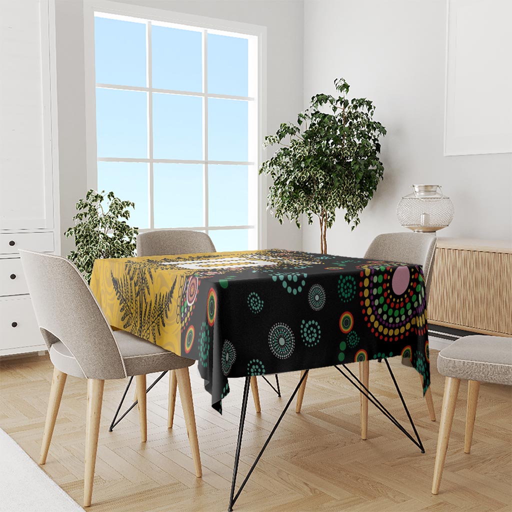 Custom New Zealand and Australia Rugby Tablecloth Maori Warrior With Aboriginal Version LT03 - Polynesian Pride