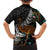 New Zealand Fern and Australia Emu Family Matching Tank Maxi Dress and Hawaiian Shirt Aboriginal Mix Maori Pattern