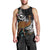 New Zealand Fern and Australia Emu Men Tank Top Aboriginal Mix Maori Pattern