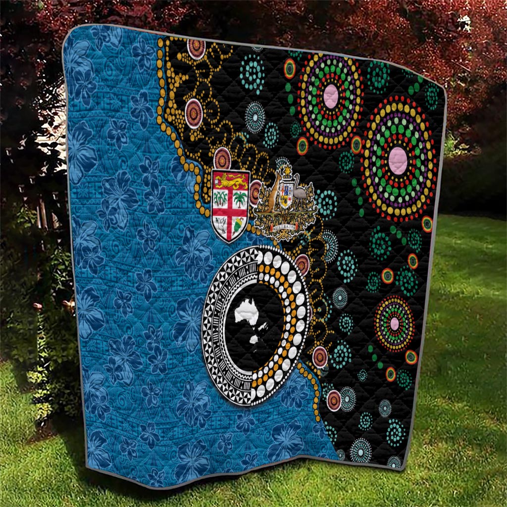 Fiji Palm Tree and Australia Kangaroo Quilt Aboriginal Mix Tapa Pattern LT03 - Polynesian Pride