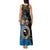 Fiji Palm Tree and Australia Kangaroo Tank Maxi Dress Aboriginal Mix Tapa Pattern