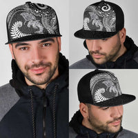 Aotearoa Maori Sea Animals Tribal Mesh Trucker Cap Manta Ray and Shark Moko Pattern Black Color LT03 - Polynesian Pride