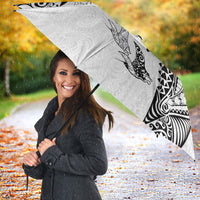 Hawaiian Manta Ray Tribal Umbrella Polynesian Art Motifs White Color LT03 - Polynesian Pride