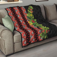 Maori Tukutuku Quilt with Ferns Pohutukawa and Kowhai Tribal Moko Patterns LT03 - Polynesian Pride