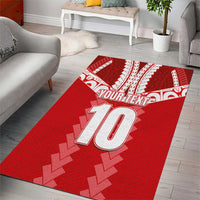 Custom Tahiti Football Polynesian Pattern Area Rug LT03 - Polynesian Pride
