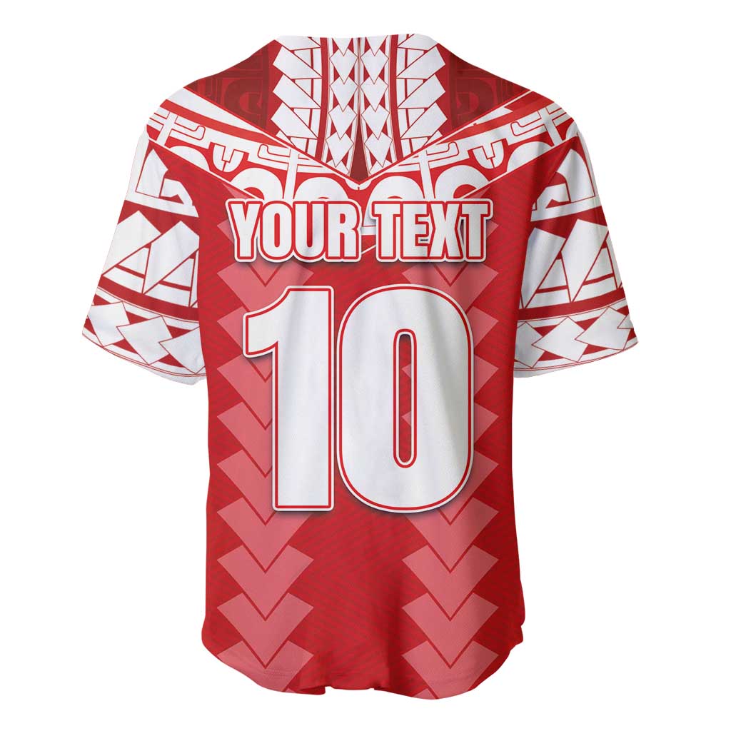 Custom Tahiti Football Polynesian Pattern Baseball Jersey LT03 - Polynesian Pride