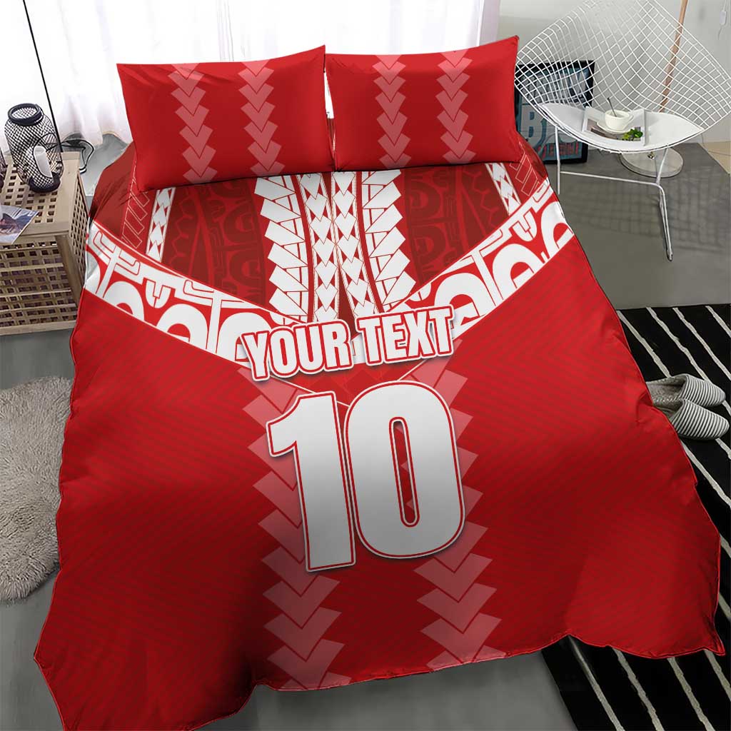 Custom Tahiti Football Polynesian Pattern Bedding Set LT03 - Polynesian Pride