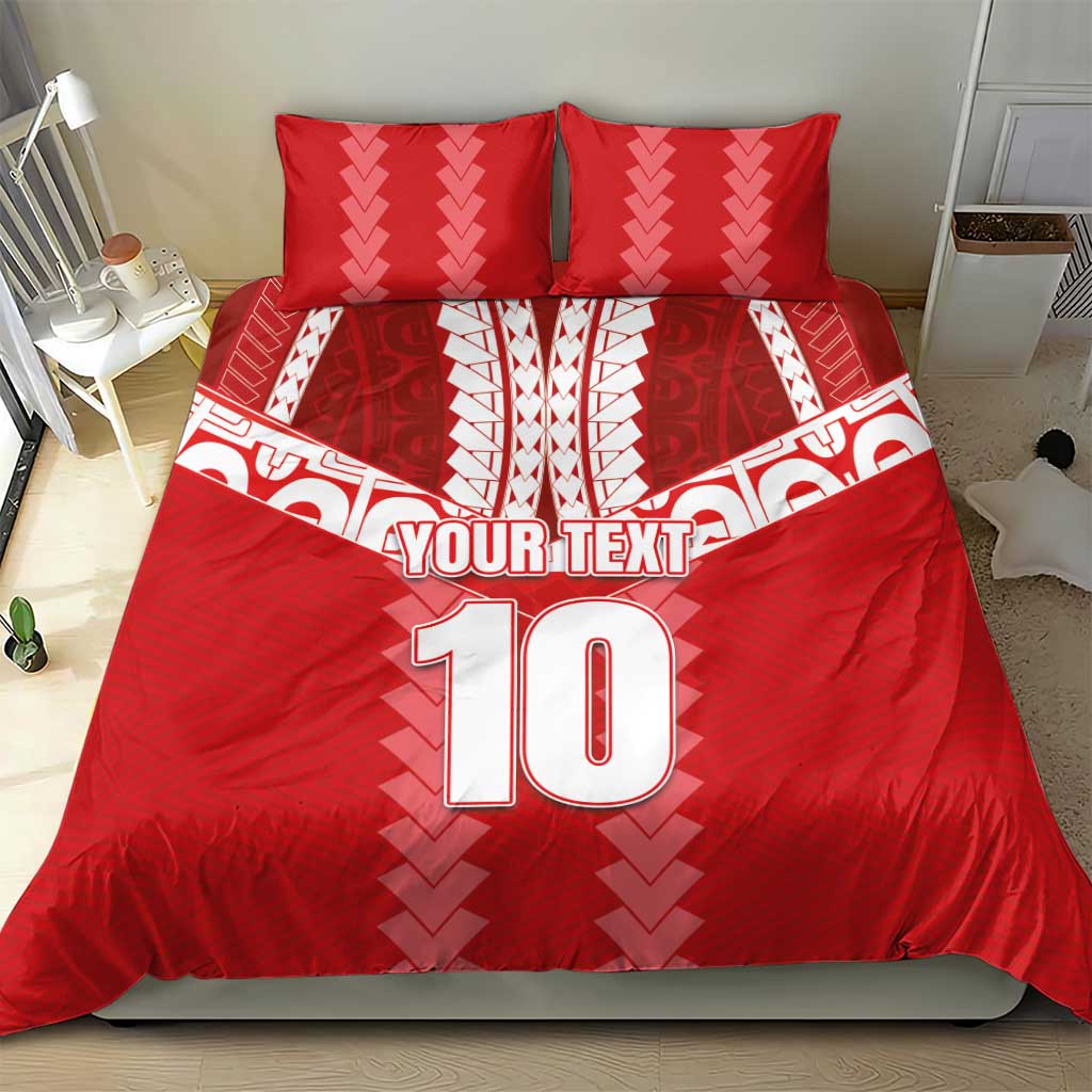 Custom Tahiti Football Polynesian Pattern Bedding Set LT03 - Polynesian Pride