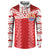 Custom Tahiti Football Polynesian Pattern Button Sweatshirt