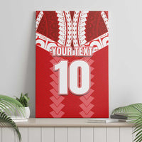 Custom Tahiti Football Polynesian Pattern Canvas Wall Art LT03 - Polynesian Pride