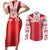 Custom Tahiti Football Polynesian Pattern Couples Matching Short Sleeve Bodycon Dress and Long Sleeve Button Shirt