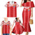 Custom Tahiti Football Polynesian Pattern Family Matching Mermaid Dress and Hawaiian Shirt