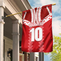 Custom Tahiti Football Polynesian Pattern Garden Flag LT03 House Flag Red - Polynesian Pride