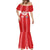 Custom Tahiti Football Polynesian Pattern Mermaid Dress