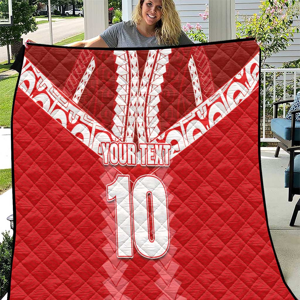 Custom Tahiti Football Polynesian Pattern Quilt