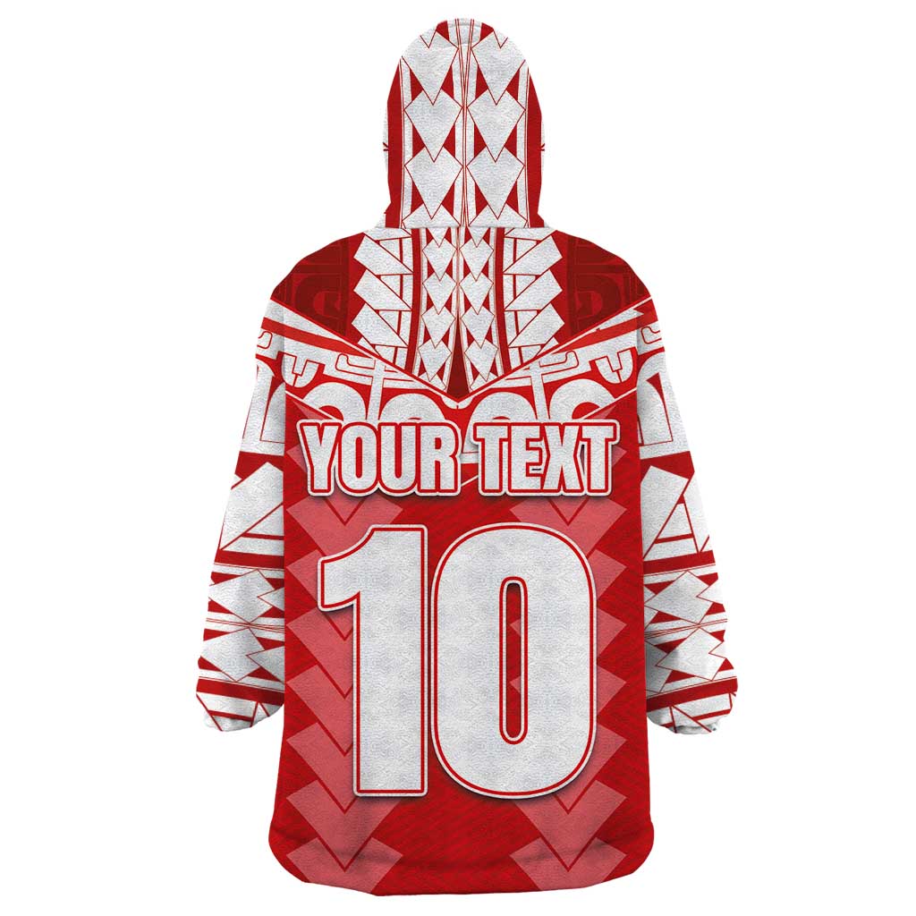 Custom Tahiti Football Polynesian Pattern Wearable Blanket Hoodie LT03 - Polynesian Pride