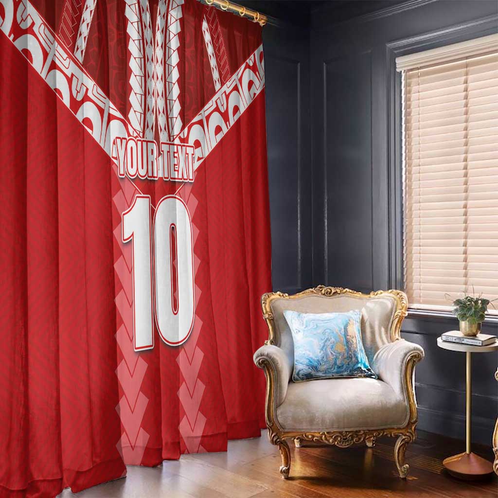 Custom Tahiti Football Polynesian Pattern Window Curtain LT03 - Polynesian Pride