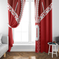 Custom Tahiti Football Polynesian Pattern Window Curtain LT03 - Polynesian Pride