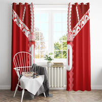 Custom Tahiti Football Polynesian Pattern Window Curtain LT03 - Polynesian Pride