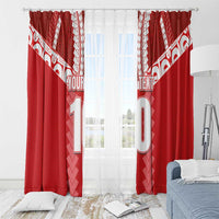 Custom Tahiti Football Polynesian Pattern Window Curtain LT03 - Polynesian Pride