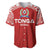 Custom Tonga Football Ngatu Tribal Tattoo Baseball Jersey