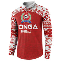 Custom Tonga Football Ngatu Tribal Tattoo Button Sweatshirt LT03 - Polynesian Pride