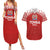 Custom Tonga Football Ngatu Tribal Tattoo Couples Matching Summer Maxi Dress and Hawaiian Shirt