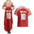 Custom Tonga Football Ngatu Tribal Tattoo Couples Matching Summer Maxi Dress and Hawaiian Shirt