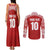 Custom Tonga Football Ngatu Tribal Tattoo Couples Matching Tank Maxi Dress and Long Sleeve Button Shirt