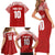 Custom Tonga Football Ngatu Tribal Tattoo Family Matching Short Sleeve Bodycon Dress and Hawaiian Shirt