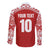 Custom Tonga Football Ngatu Tribal Tattoo Long Sleeve Button Shirt