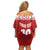 Custom Tonga Football Ngatu Tribal Tattoo Off Shoulder Short Dress