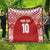 Custom Tonga Football Ngatu Tribal Tattoo Quilt