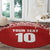 Custom Tonga Football Ngatu Tribal Tattoo Round Carpet