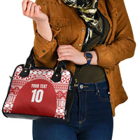 Custom Tonga Football Ngatu Tribal Tattoo Shoulder Handbag LT03 - Polynesian Pride