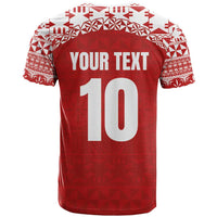 Custom Tonga Football Ngatu Tribal Tattoo T Shirt LT03 - Polynesian Pride