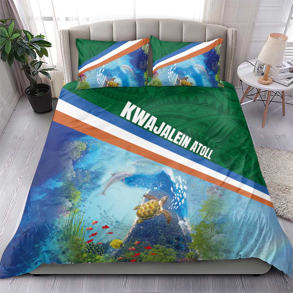 Marshall Islands Kwajalein Atoll Bedding Set Polynesian Pattern and Undersea Animals LT03 - Polynesian Pride