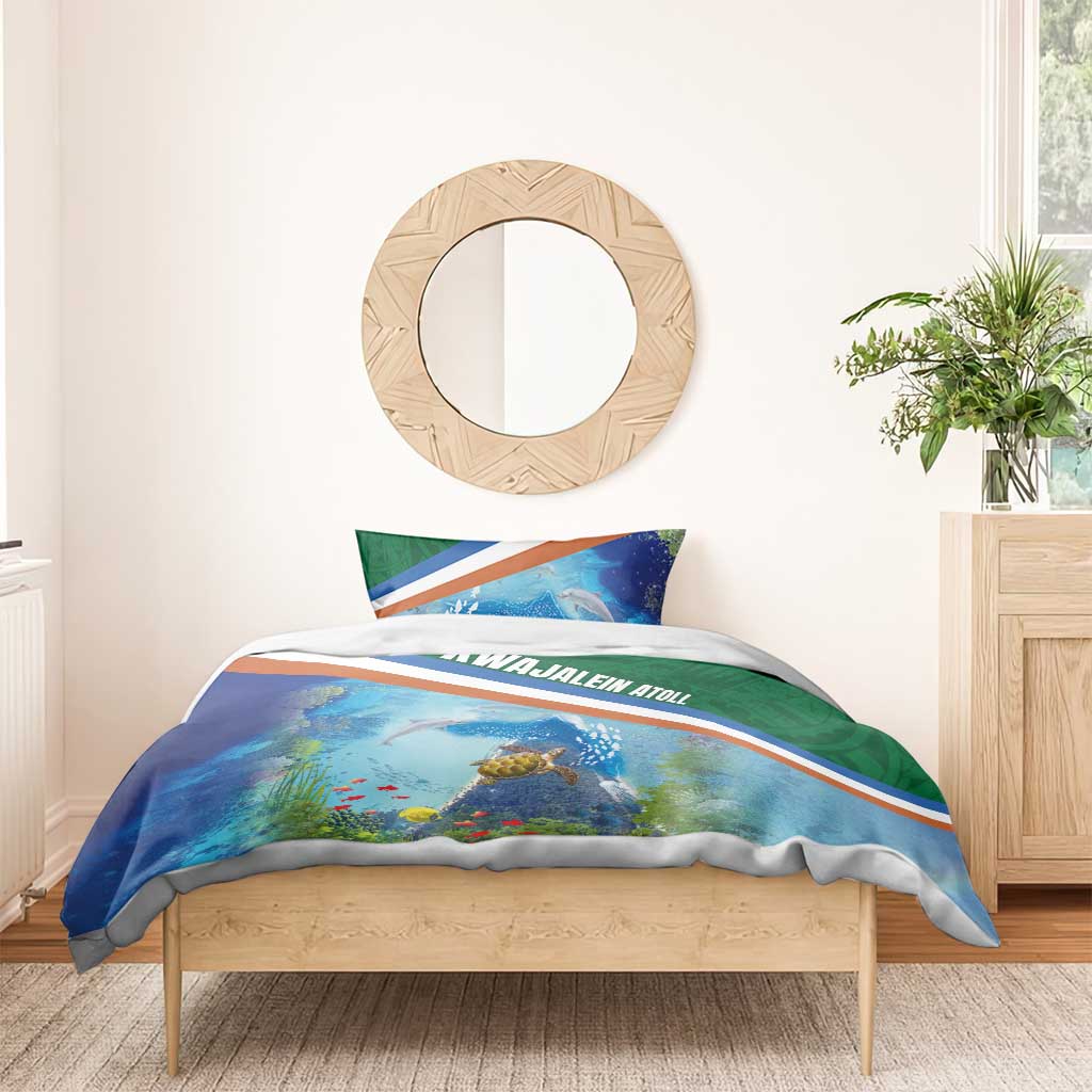 Marshall Islands Kwajalein Atoll Bedding Set Polynesian Pattern and Undersea Animals LT03 - Polynesian Pride