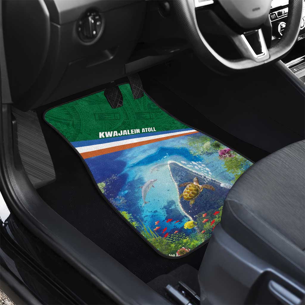 Marshall Islands Kwajalein Atoll Car Mats Polynesian Pattern and Undersea Animals LT03 - Polynesian Pride