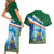 Marshall Islands Kwajalein Atoll Couples Matching Short Sleeve Bodycon Dress and Hawaiian Shirt Polynesian Pattern and Undersea Animals