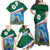 Marshall Islands Kwajalein Atoll Family Matching Off Shoulder Maxi Dress and Hawaiian Shirt Polynesian Pattern and Undersea Animals