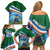 Marshall Islands Kwajalein Atoll Family Matching Off Shoulder Short Dress and Hawaiian Shirt Polynesian Pattern and Undersea Animals